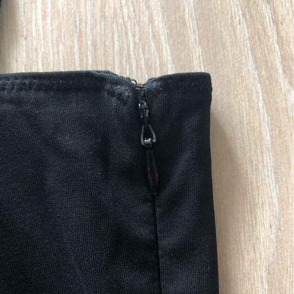 Vintage Calvin Klein Square Neck Black Midi Dress Size XS - Picture 6 of 9